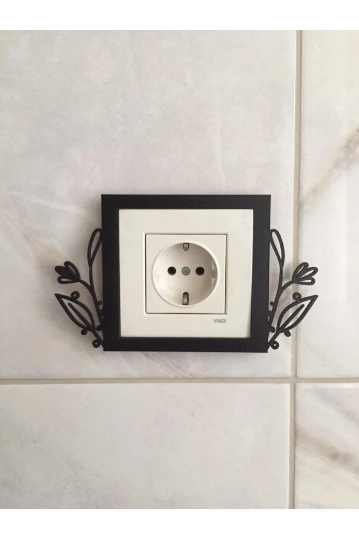 Dekoratif Priz Çerçevesi Rustik TR