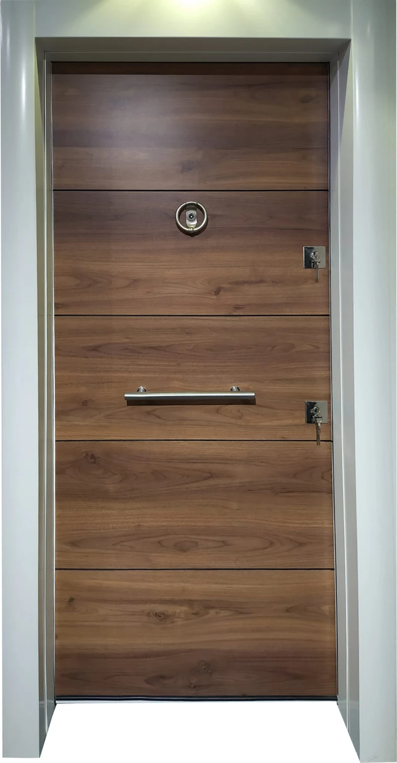 Beyaz Statik Kasalı Düz Model Daire Kapısı, Çelik Kapı, Villa Kapısı