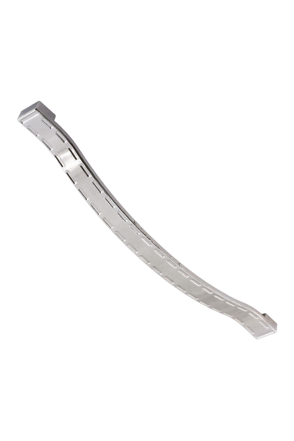 BADEM10 Akasya Krom 224 Mm - 22.4 Cm Metal Mobilya Mutfak Çekmece Dolabı Dolap Kulpu Kulbu Kulpları 10 Adet