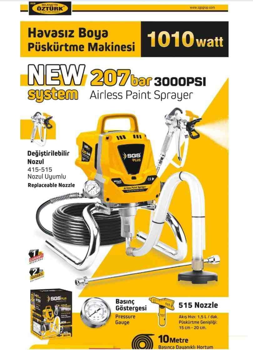 SGS Havasız Boya Püskürtme Makinası 1010 Watt