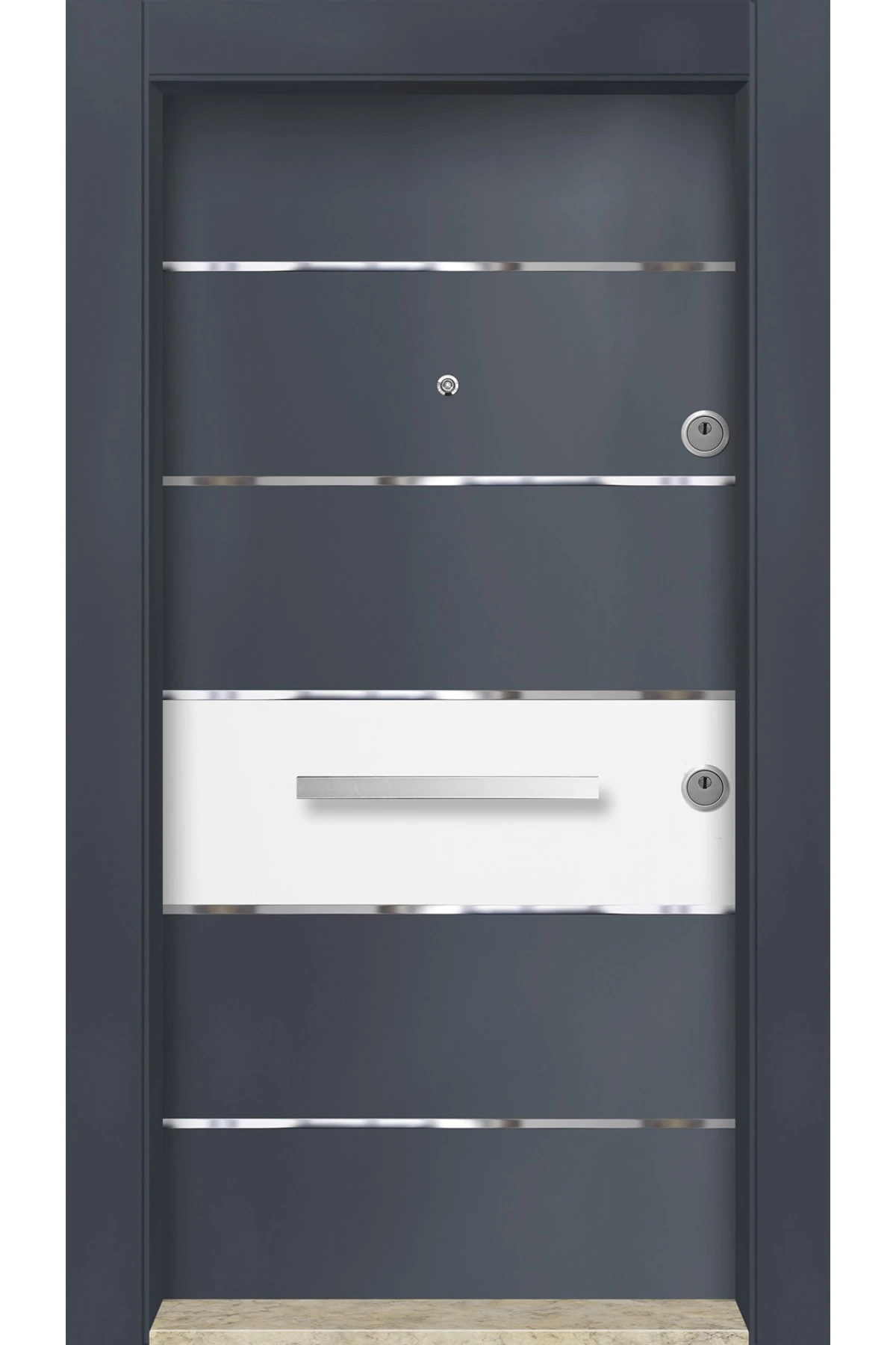 Dış Iklim Kapısı, Yağmura Güneşe Dayanıklı Çelik Kapı, Mn-6011 Sol