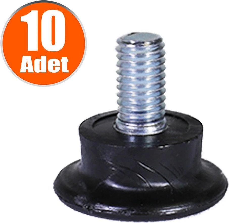 Bingo Rotil Ayakları M8 Civatalı 25 Mm Siyah Profil Ayağı 2.5 Cm