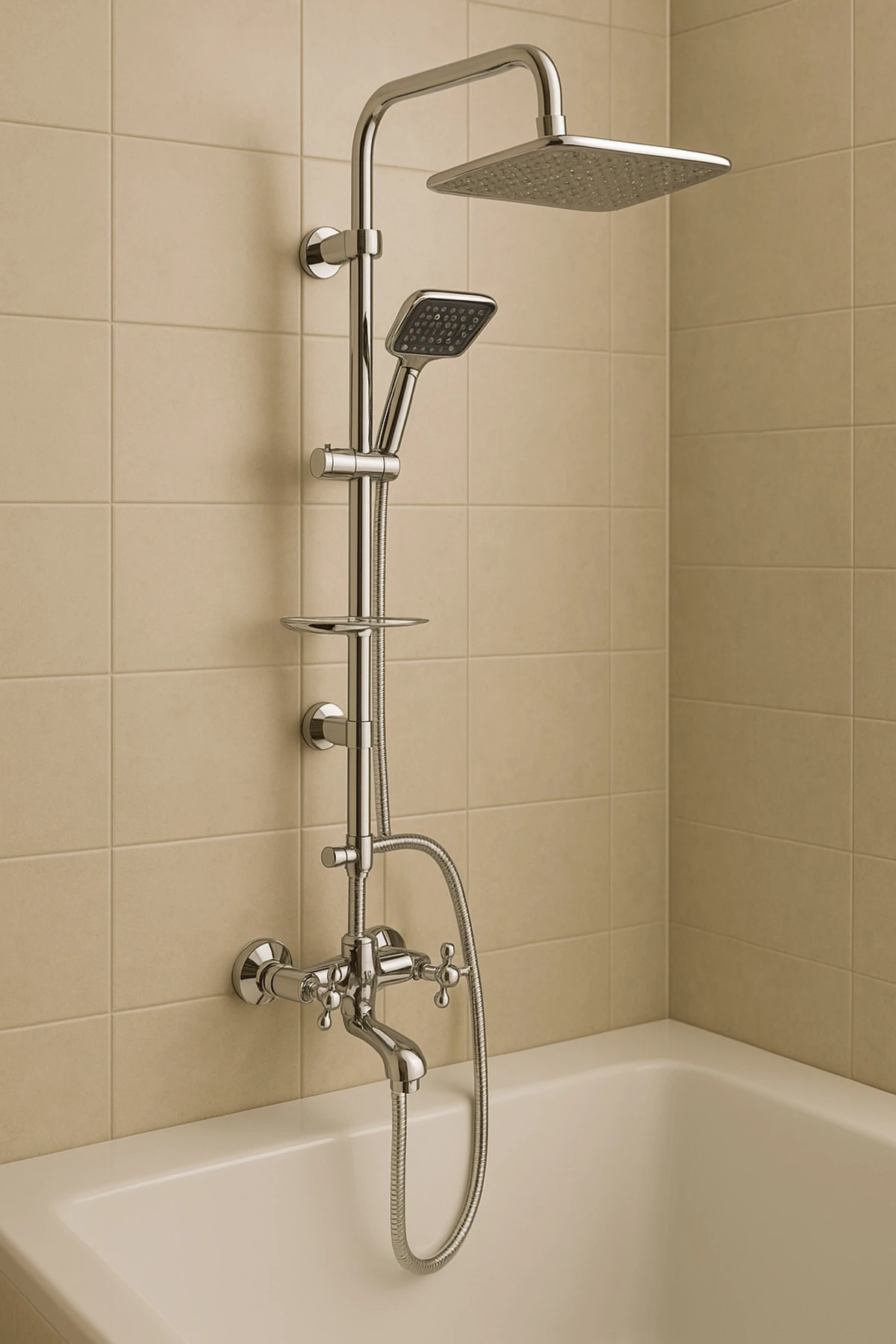 Kare Lüks Robot Duş Seti