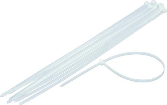 Plastik Cırt Kelepçe Beyaz 4.8 x 450 Mm. - 100 Adet
