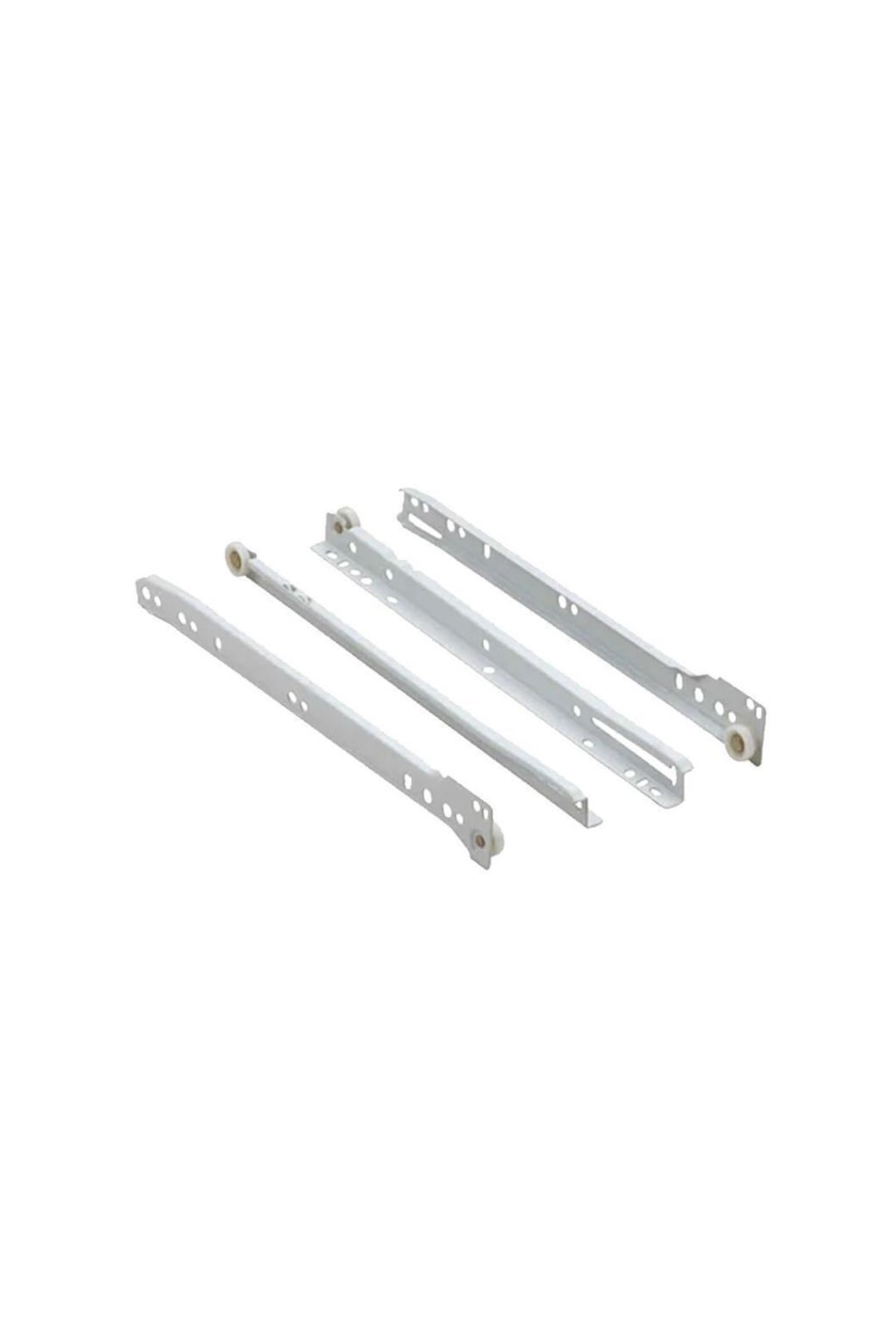 450mm Beyaz Bantlı Çekmece Rayı 1 Takım
