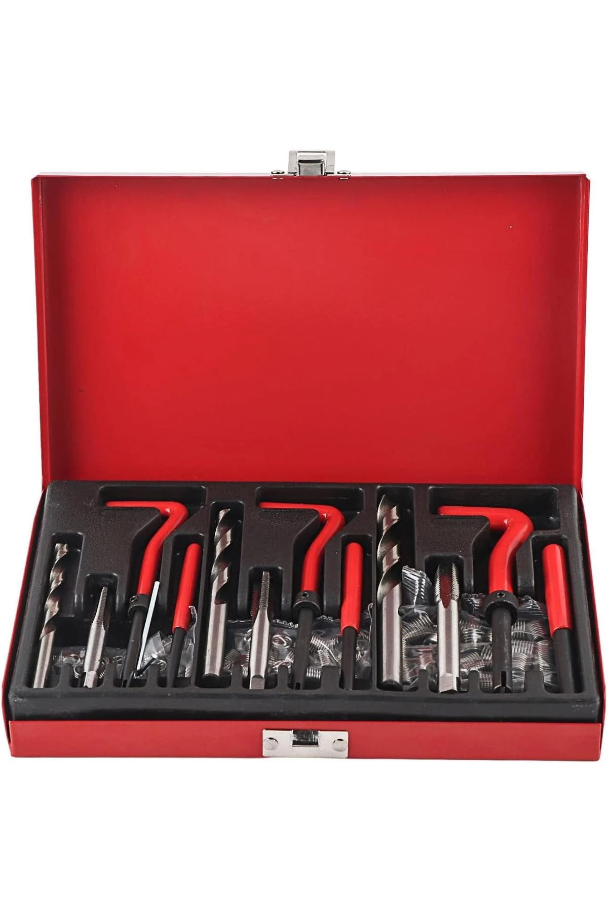 88 Parça Diş Açma Helicoil Vida Tamir Onarım Seti M6 M8 M10 Profesyonel 1. Kalite