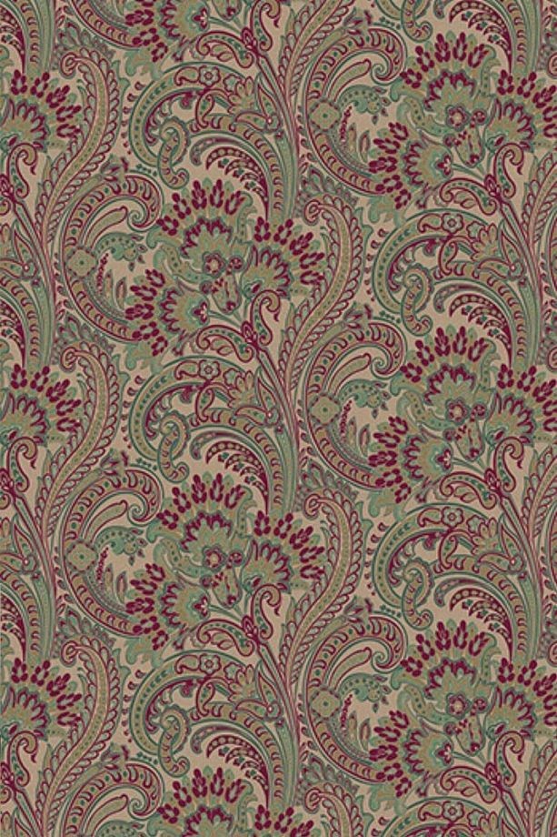 Indigo 4711-2 Klasik Retro Damask Desenli Duvar Kağıdı