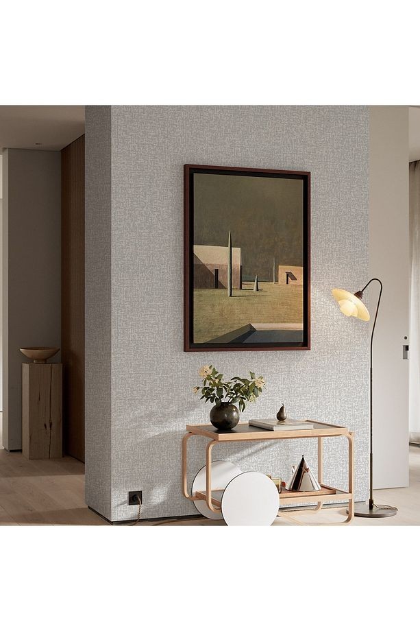 Roka 23109-1 Kendinden Desenli Kabartmalı Modern Düz Sade Duvar Kağıdı