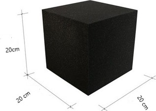 Akustik Küp 20 x 20 x 20 cm Bass Küp