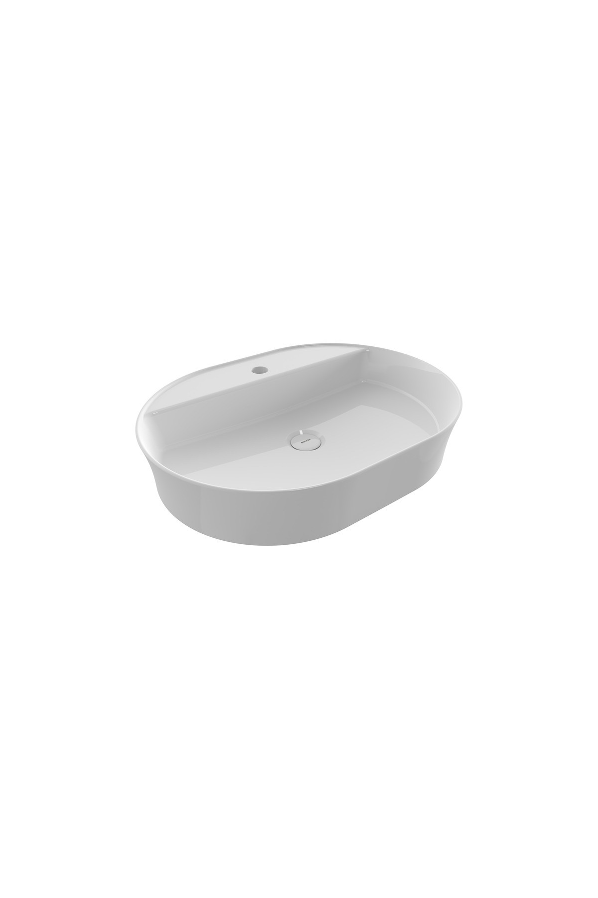 SOTTİLE SLİM LİNE 1600-001-0126 OVAL TEZGAH ÜSTÜ BATARYA BANKLI LAVABO 60*45 CM