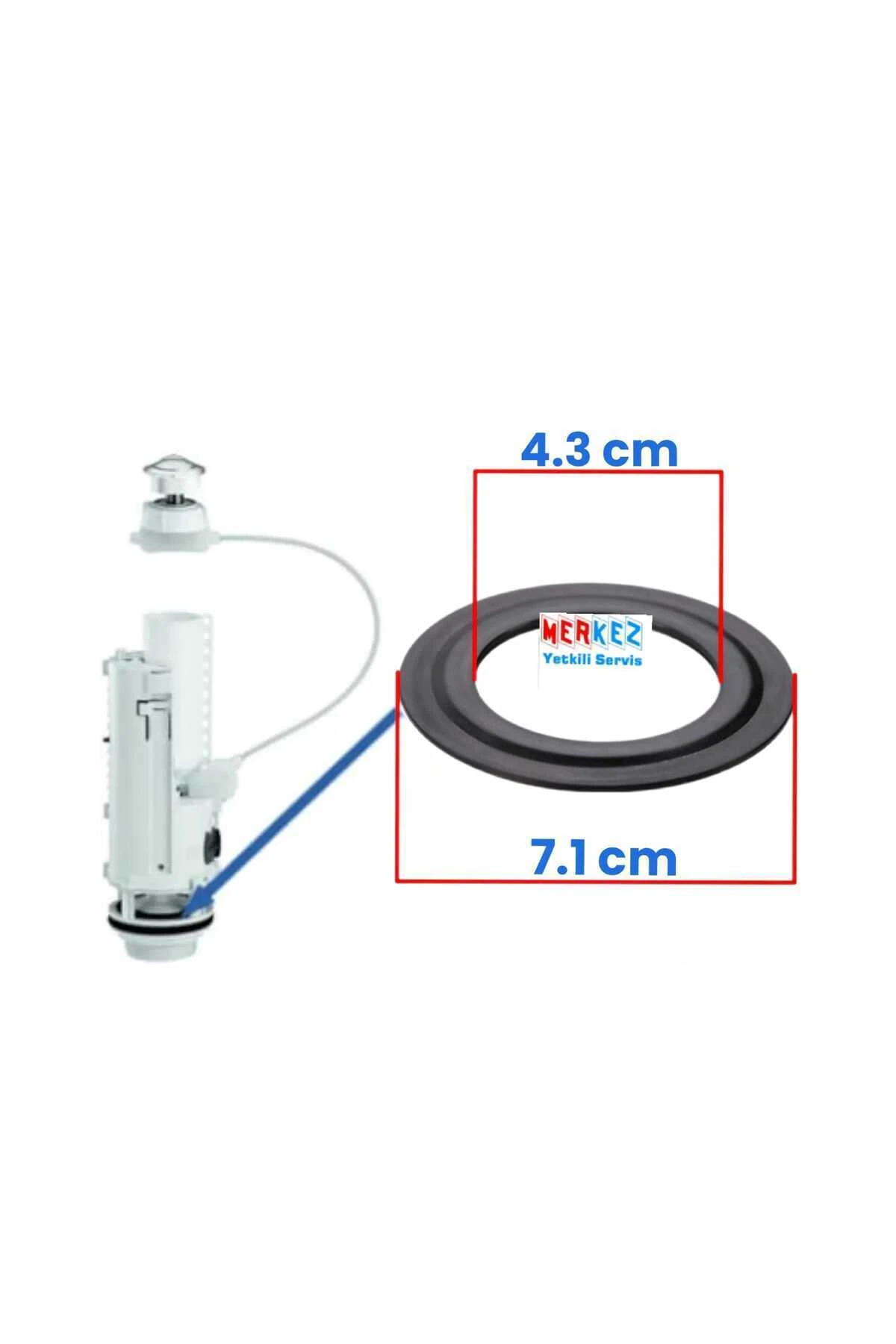 Rezervuar Contası Basmalı Klozet Rezervuar İç Takım Contası
