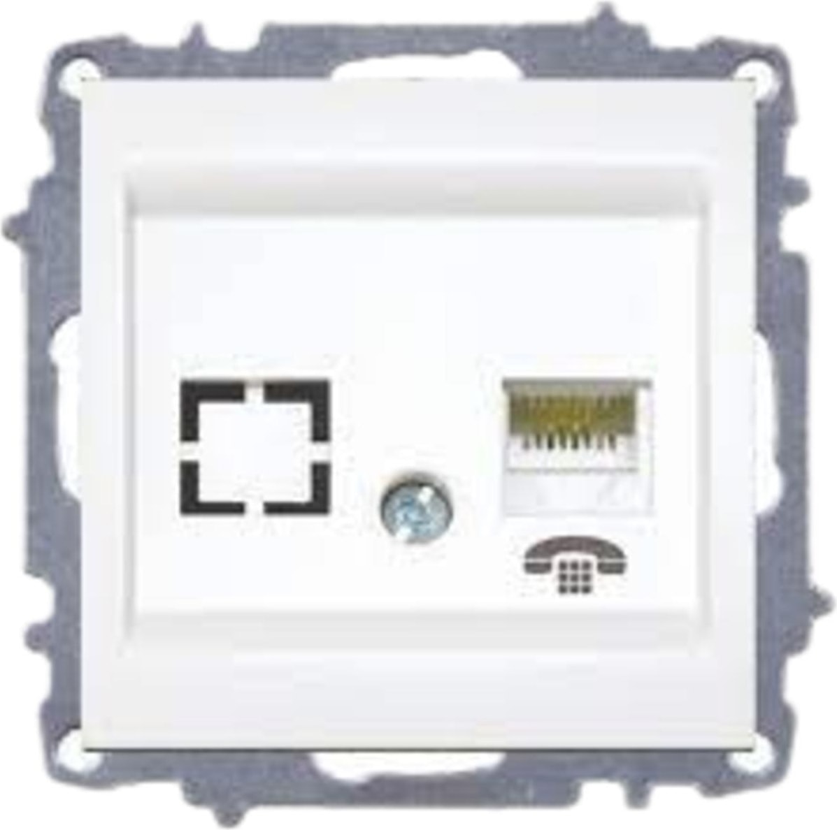 Zena Mek.beyaz 1RJ11 Tel.prizi