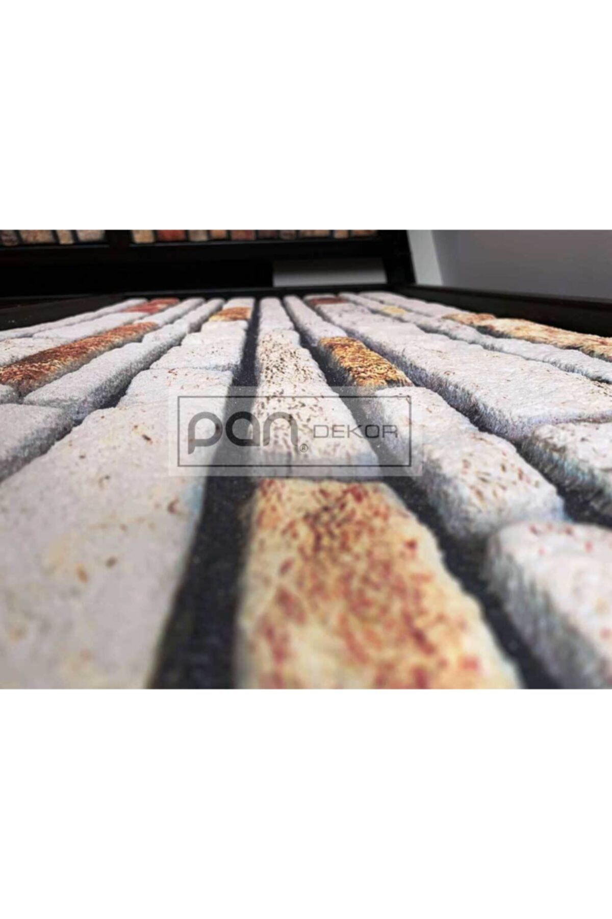 X Kesme Taş Desenli 3 Boyutlu Renkli Strafor Köpük Duvar Kaplama Paneli ks-414 5 Adet