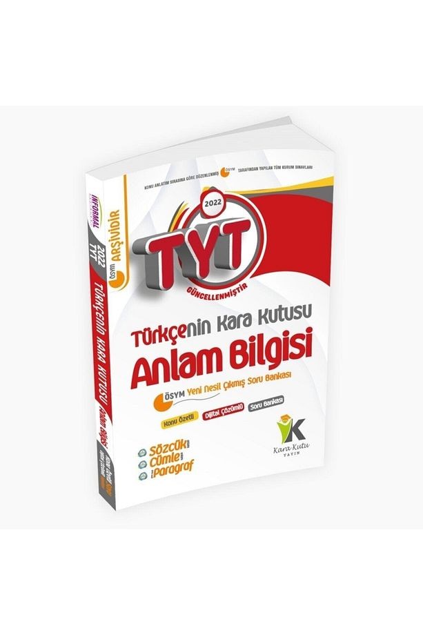 Tyt Türkçenin Kara Kutusu Konu Konu Paragraf 1 Konu Özetli Dijital Çözümlü Çıkmış Soru Bankası