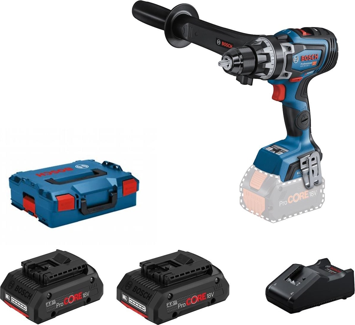 BOSCH Gsb 18V-110 C Procore 2X4.0AH Akülü Darbeli Vidalama