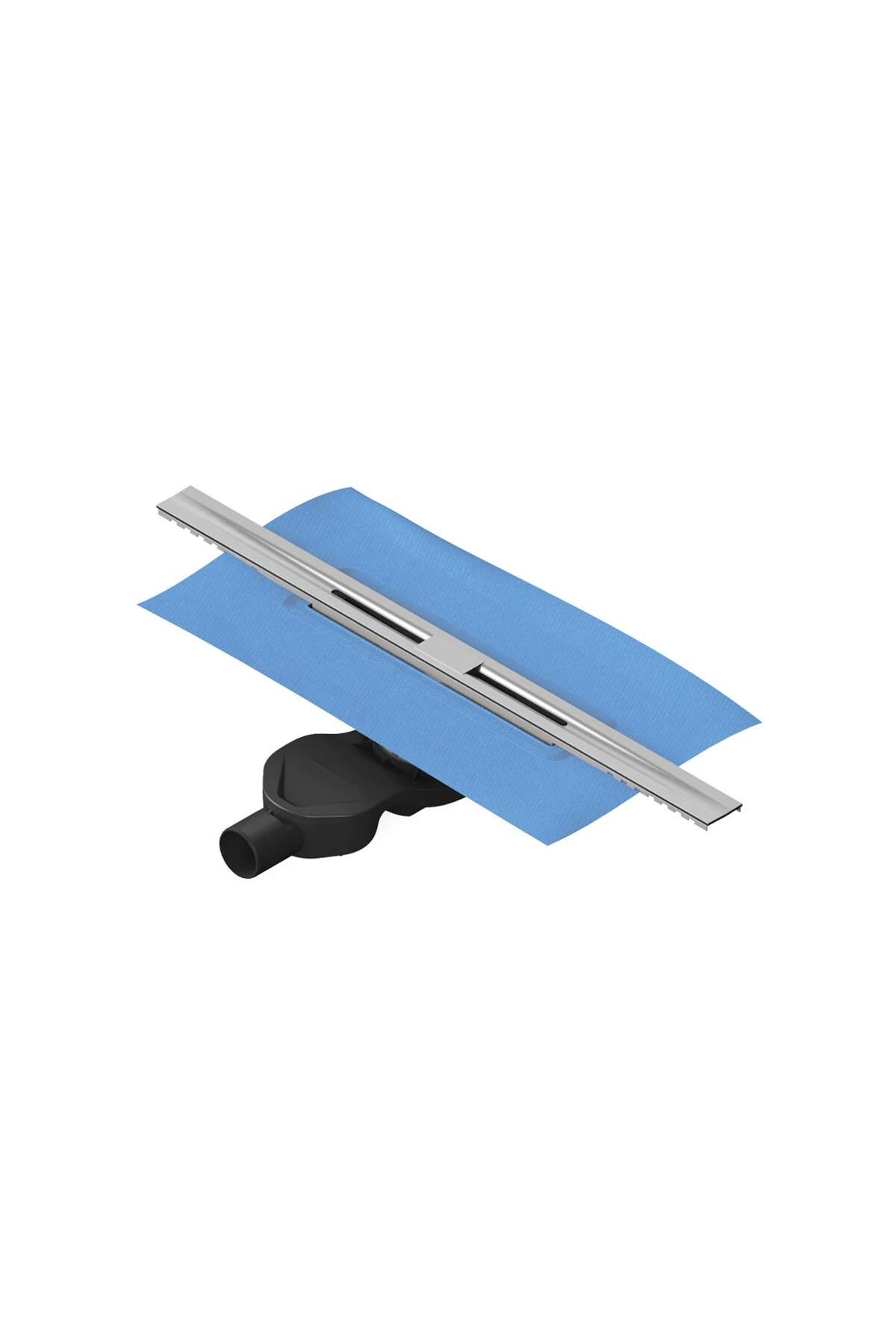 V-flow Clear-cut 59980445000 Duş Kanalı, Yandan Sifon, H:60, 60 Cm, Parlak Krom