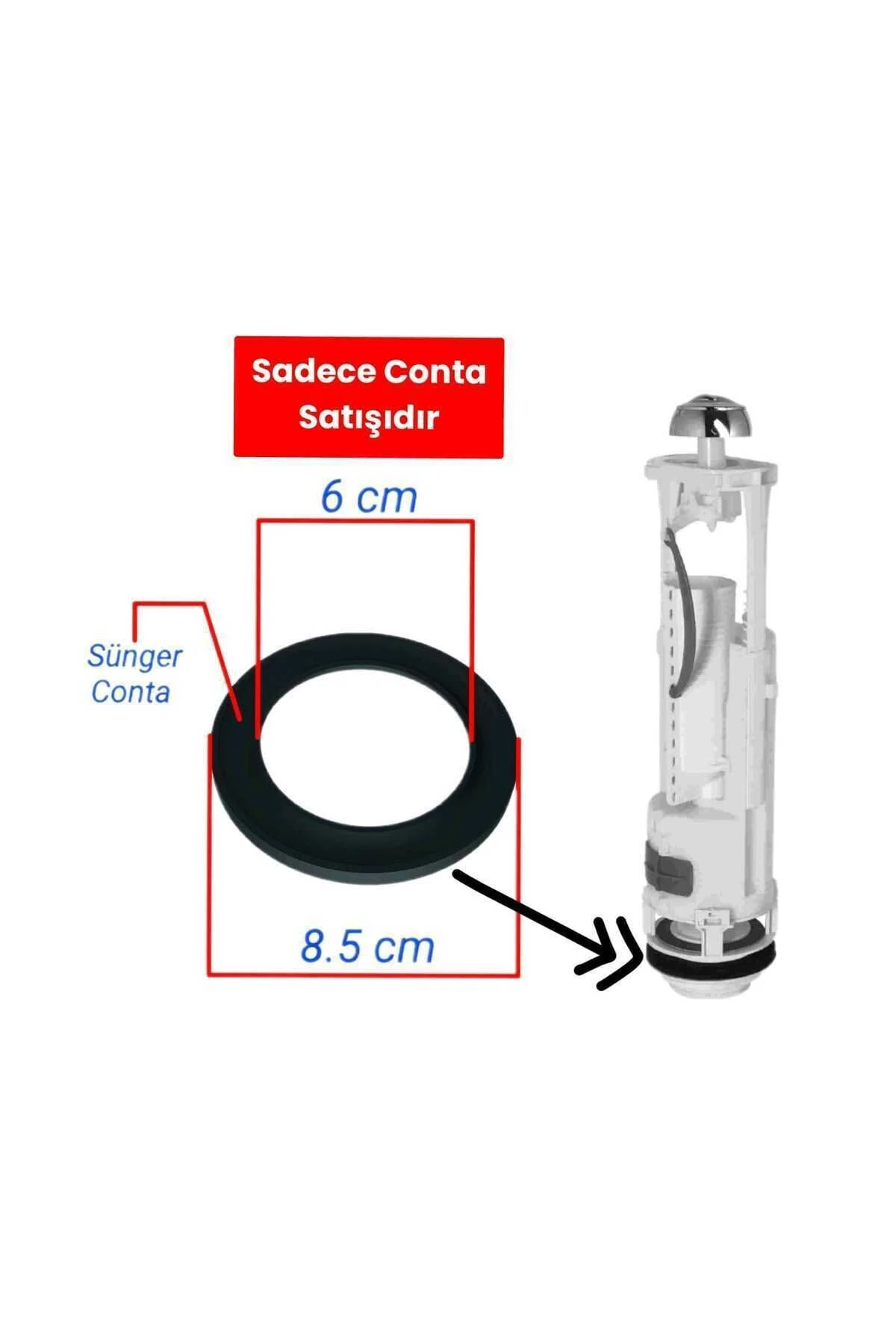 Serel Klozet İç Takımı Alt Yatak Contası Sünger Conta