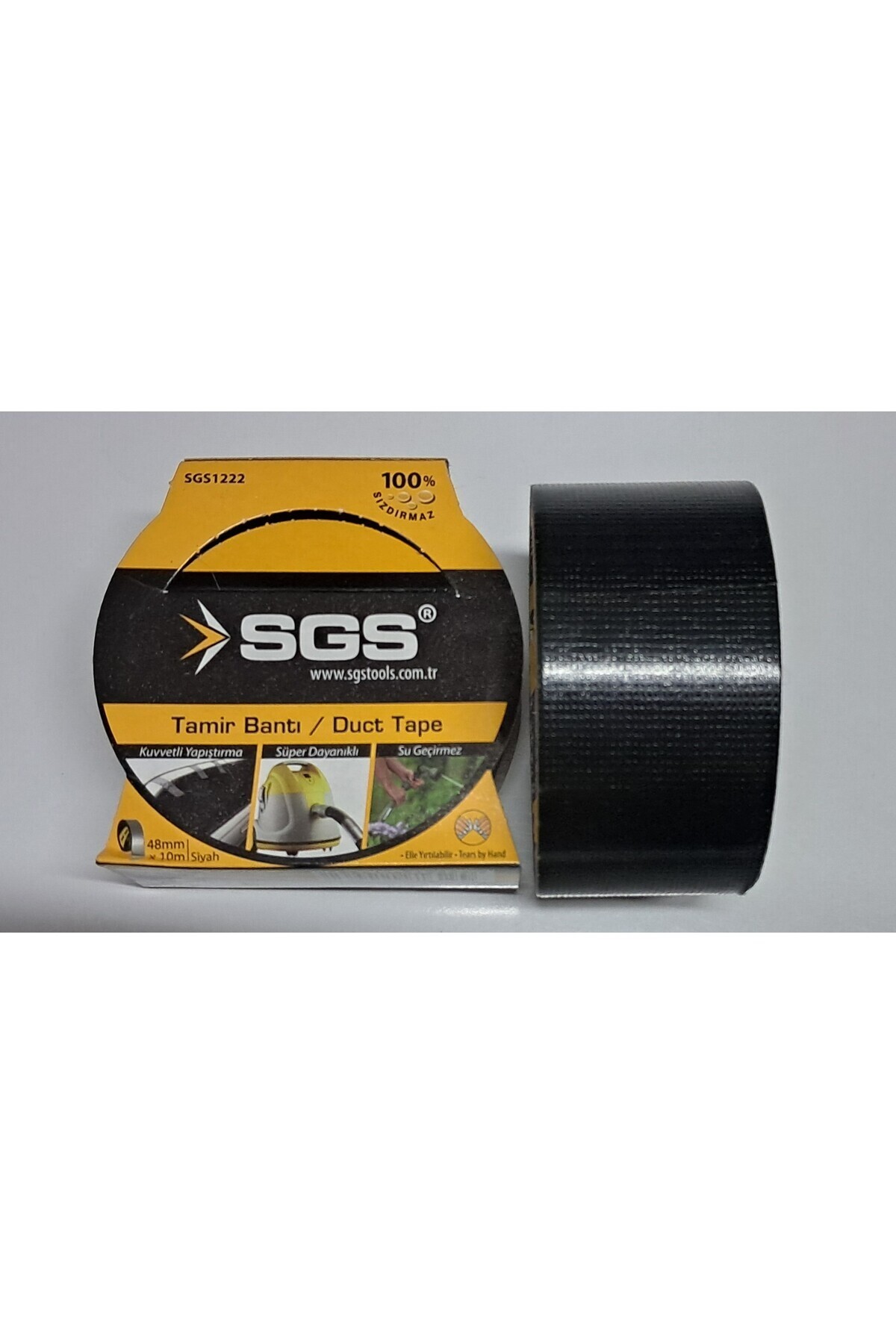 Yüksek Kalite Tamir Bandı / Bıranda Tamir Bandı SİYAH 48mm X 10 Metre