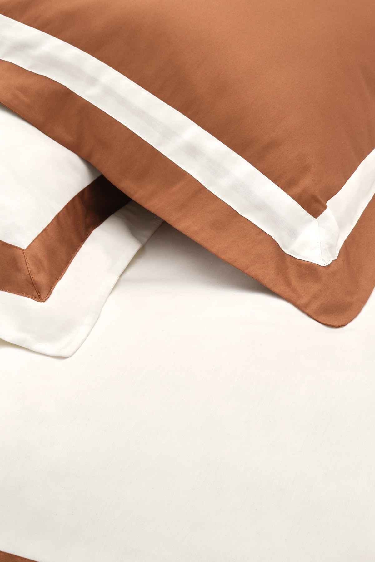 White Col Porto Gold Çift Kişilik Percale Nevresim Takımı