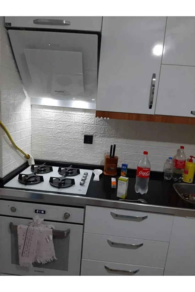 5 Adet 2,5 M2 Tezgah Arası 3d Kendinden Yapışkanlı Esnek Sünger Tuğla Duvar Kaplama Paneli Duvar Kağıdı