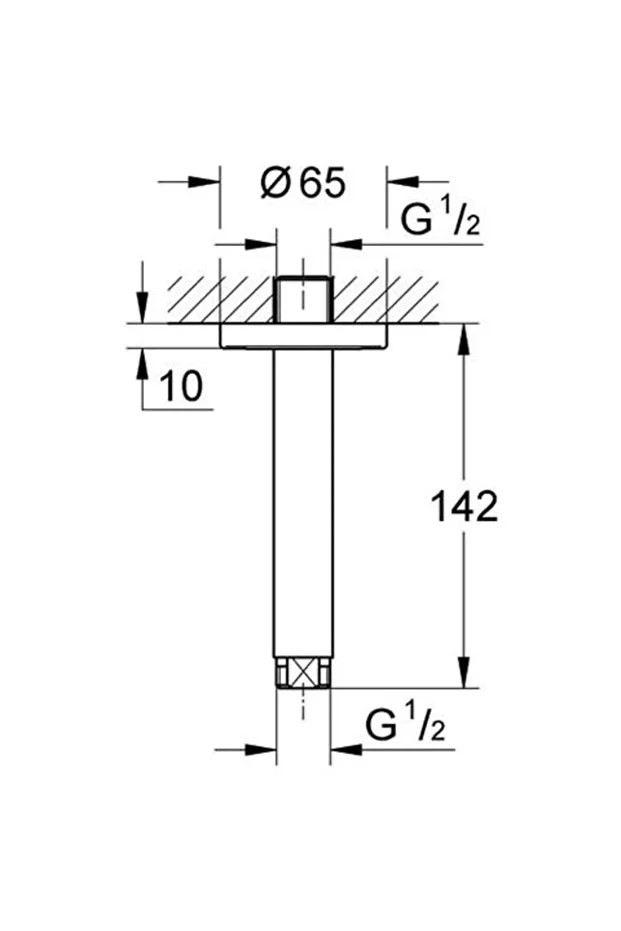 Rainshower Duş Başlığı Dirseği 142 Mm - 28724000
