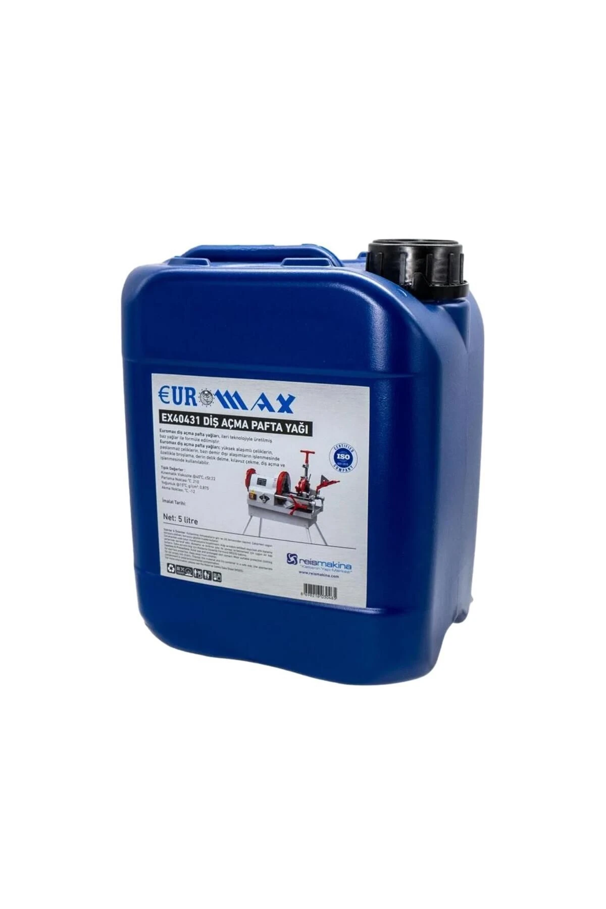 Diş Açma Pafta Yağı 5 Lt  EMX40431 Yağ Yağlama Baz Broşlama Diş Açma Delik Delme