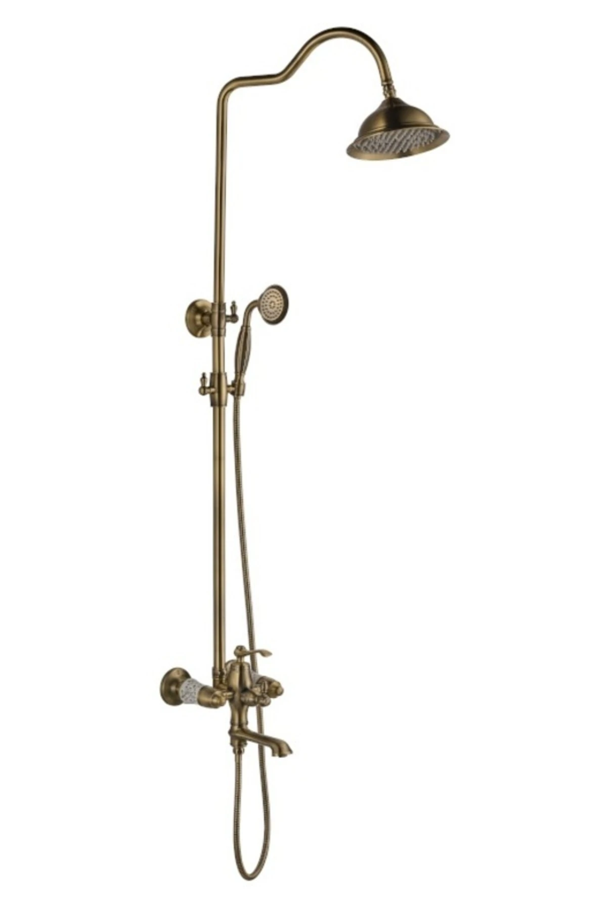 Mix Borulu Robot Banyo Duş Seti Antik