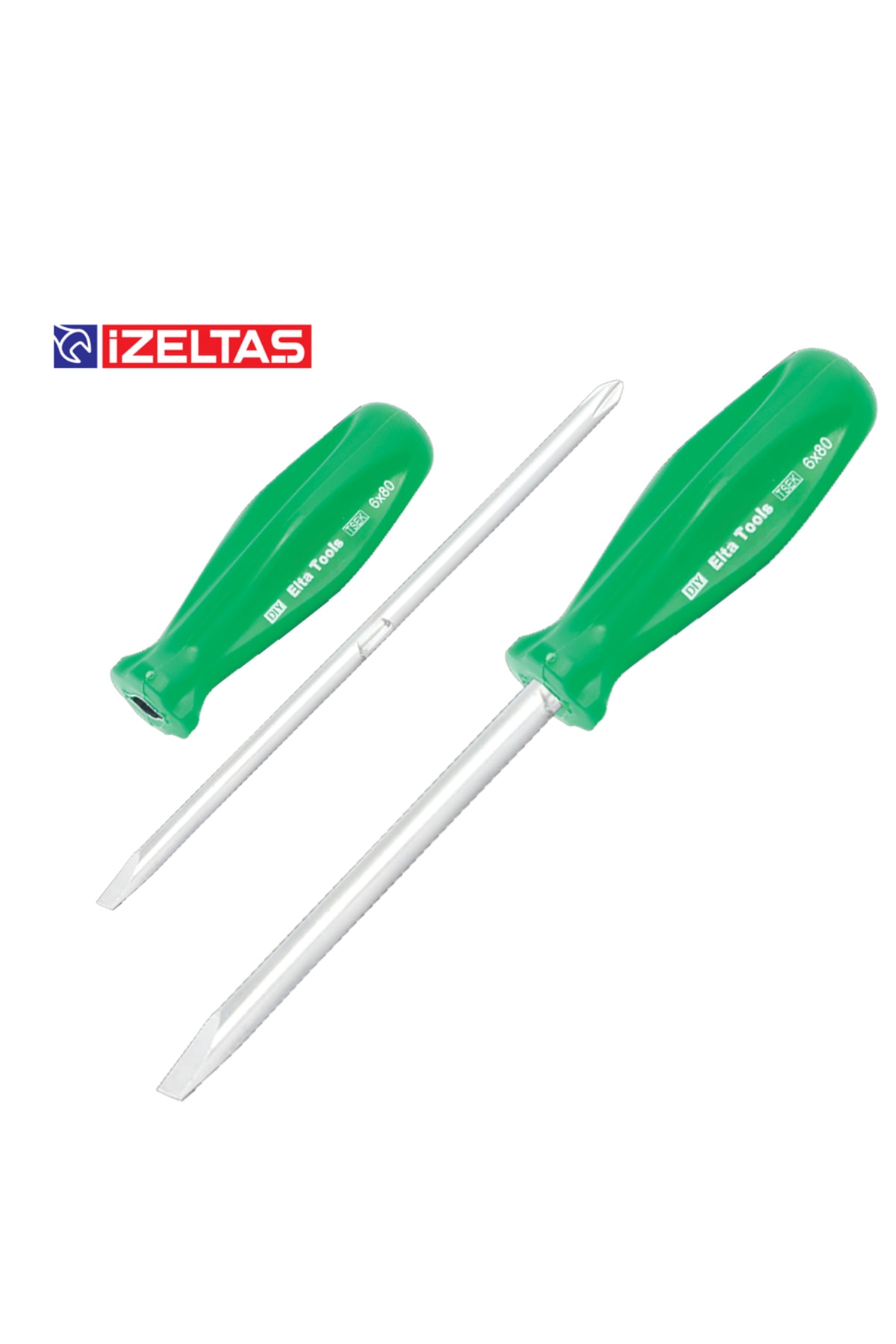 Tornavida Düz Yıldız Değişken 6x80mm  Elta 4170170680 M7