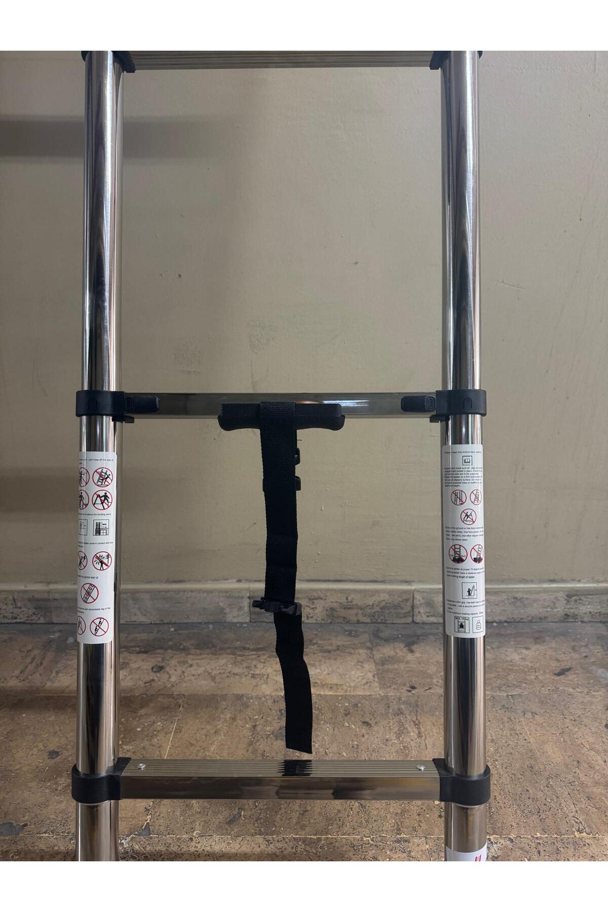 PROLAD - PASLANMAZ ÇELİK TELESKOPİK MERDİVEN