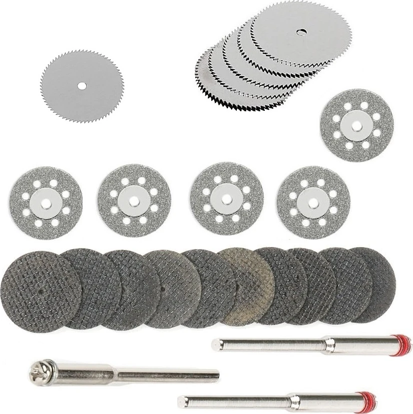 Mini Vız Vız Için Kesici Mini Disk Seti Ahşap Metal Cam Fayans Kesme Elmas Hss Fiberglas Kesici Set