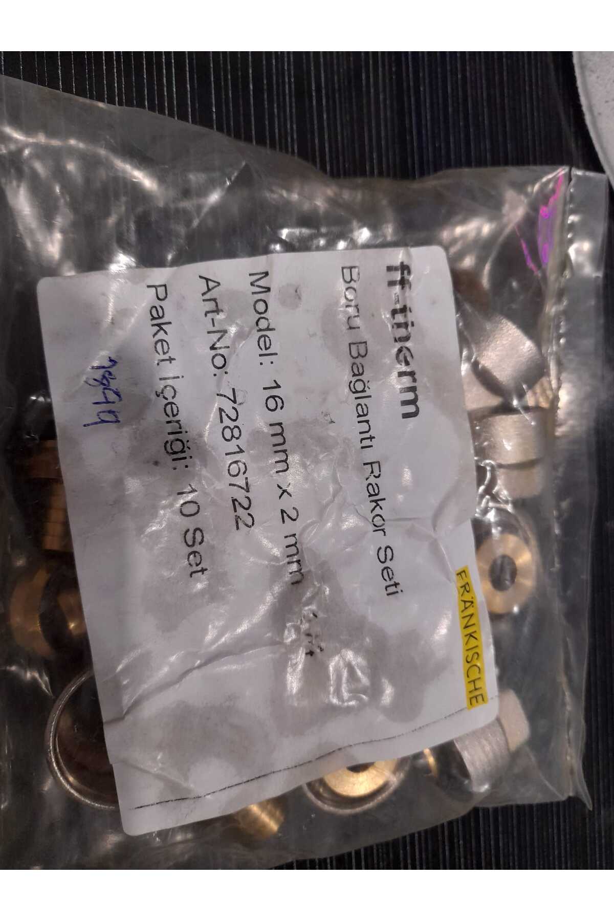 10 Adet/ Kollektör Boru Bağlantı Rakoru 16x2 (3/4)