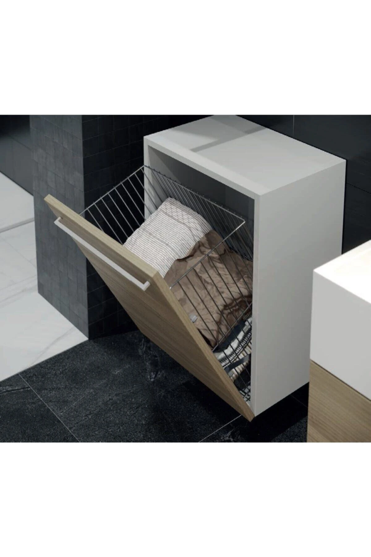 Çamaşır Sepeti Kapağa Monte S-8013