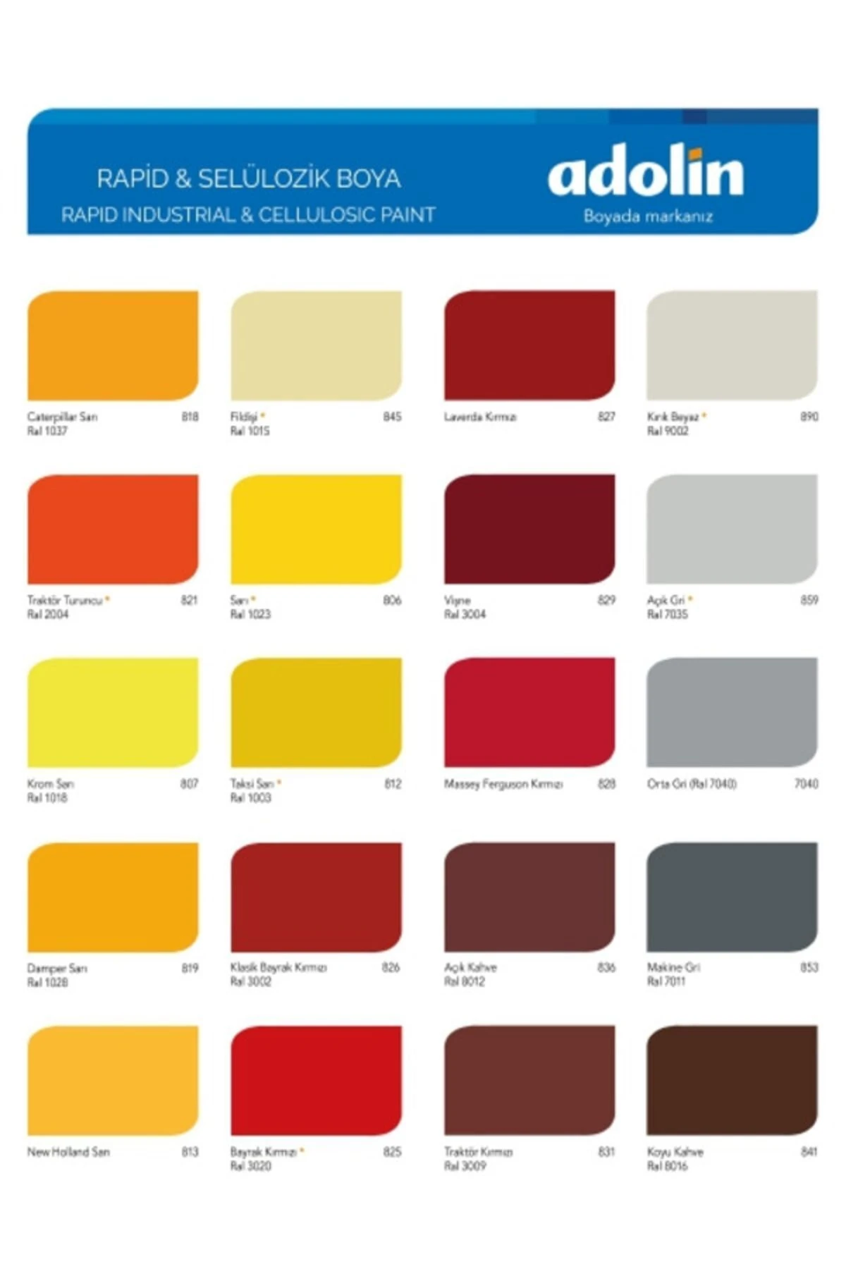 Rapid Endüstriyel Boya Bayrak Kırmızı Ral 3020