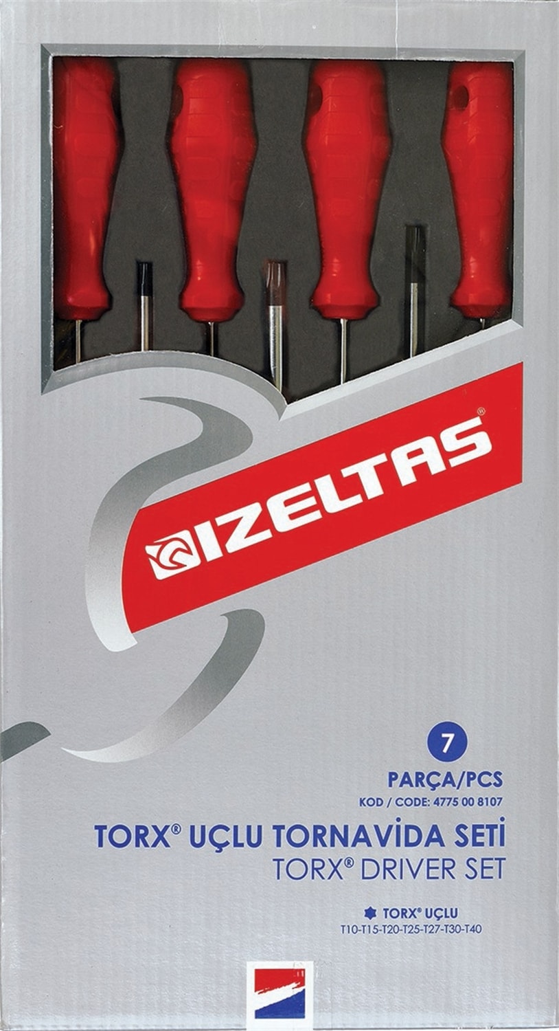 İZELTAŞ Izeltaş Torx Uçlu Tornavida Seti 7 Parça