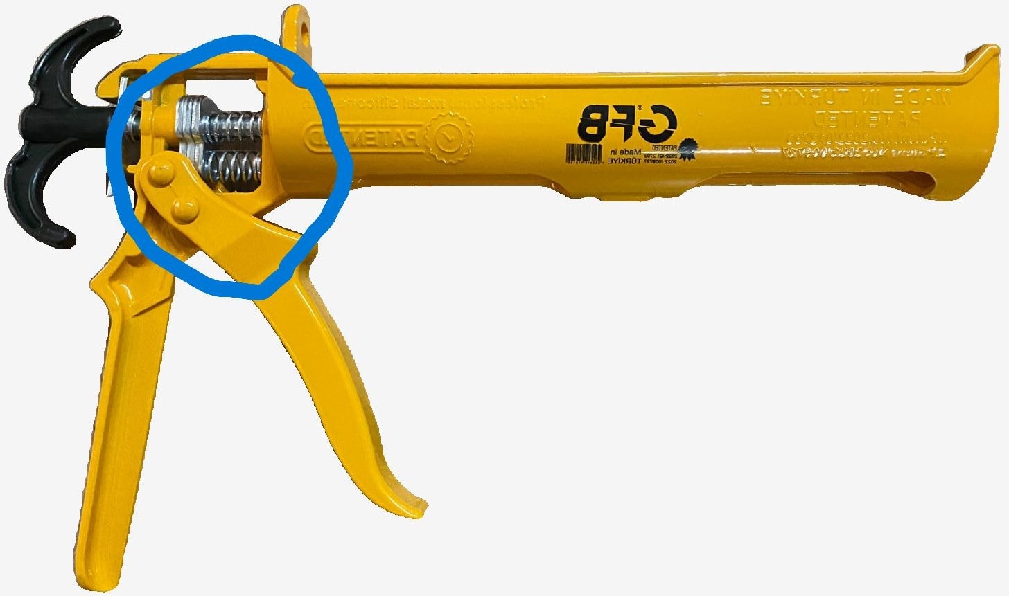 SİLİKON TABANCASI Profesyonel Çift Yaylı METAL Mastik Silikon Tabancası