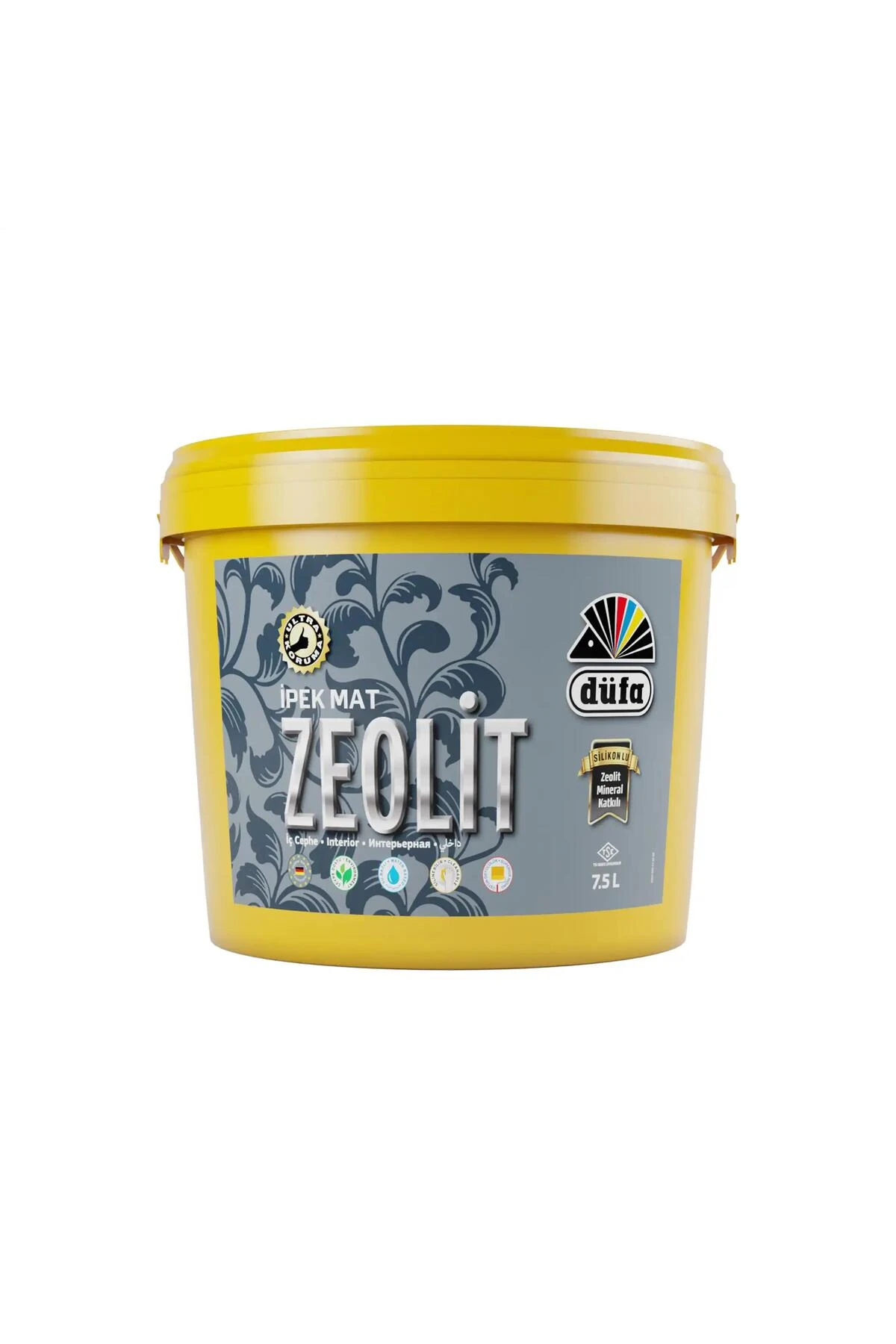 Zeolit Ipek Mat Iç Cephe Duvar Boyası 3254 Limon 7.5 L