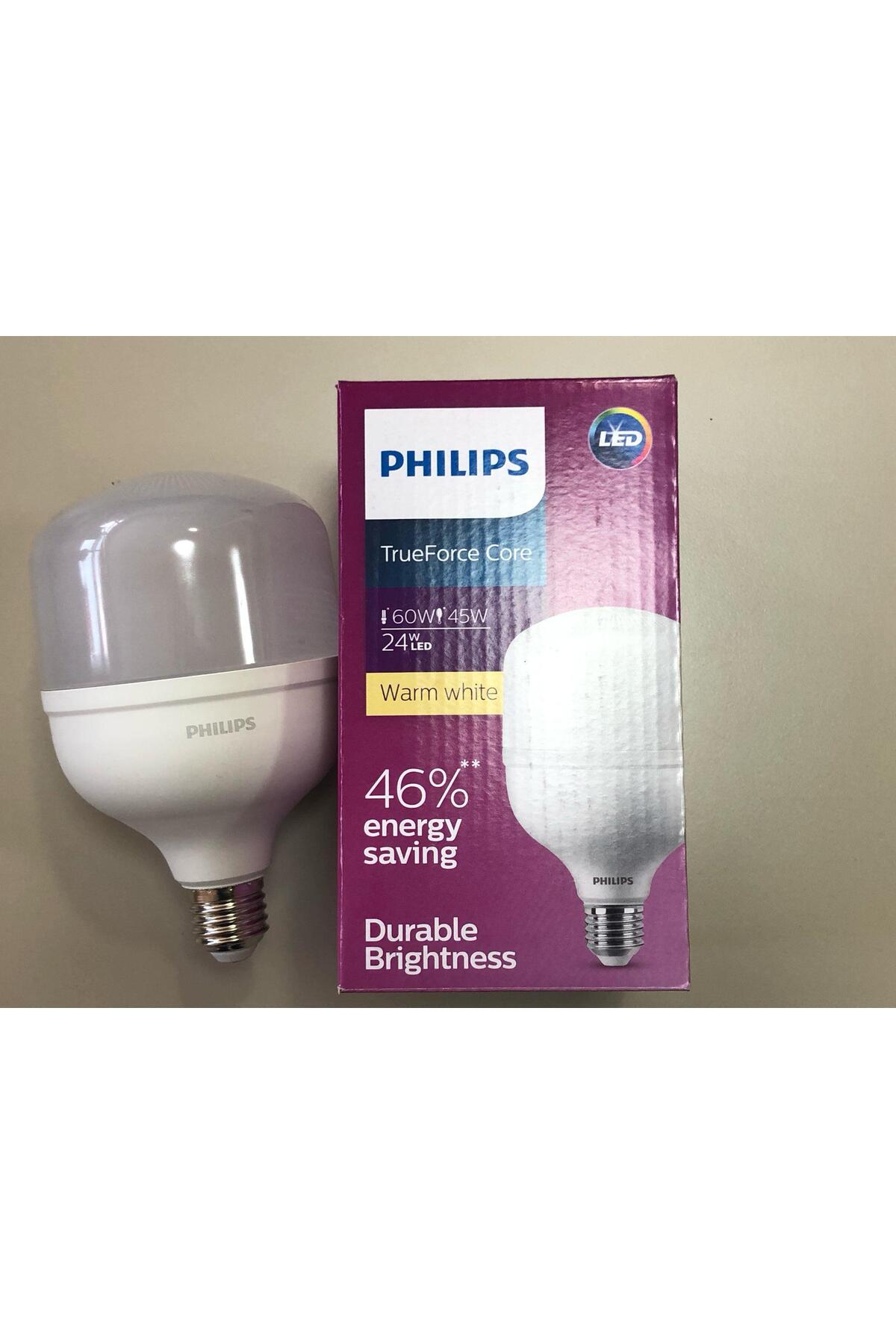 2 ADET PHILIPS TRUEFORCE 24W =3000 LÜMEN E 27  3000KELVİN LED 15,000 SAAT