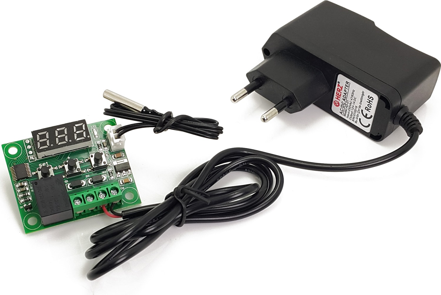 Dijital Termostat 12v Akvaryum Kuluçka Buzdolabı Termostat thr206