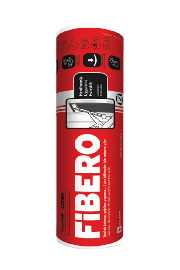 Fibero 75 Taş Yünü Ses ve Isı Yalıtımı İçin 13,2 m2 Yerli Üretim