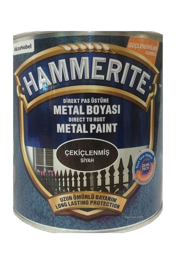 Hammerite Direkt Pas Üstü Pürüssüz Metal Boya Beyaz - 0,75 L