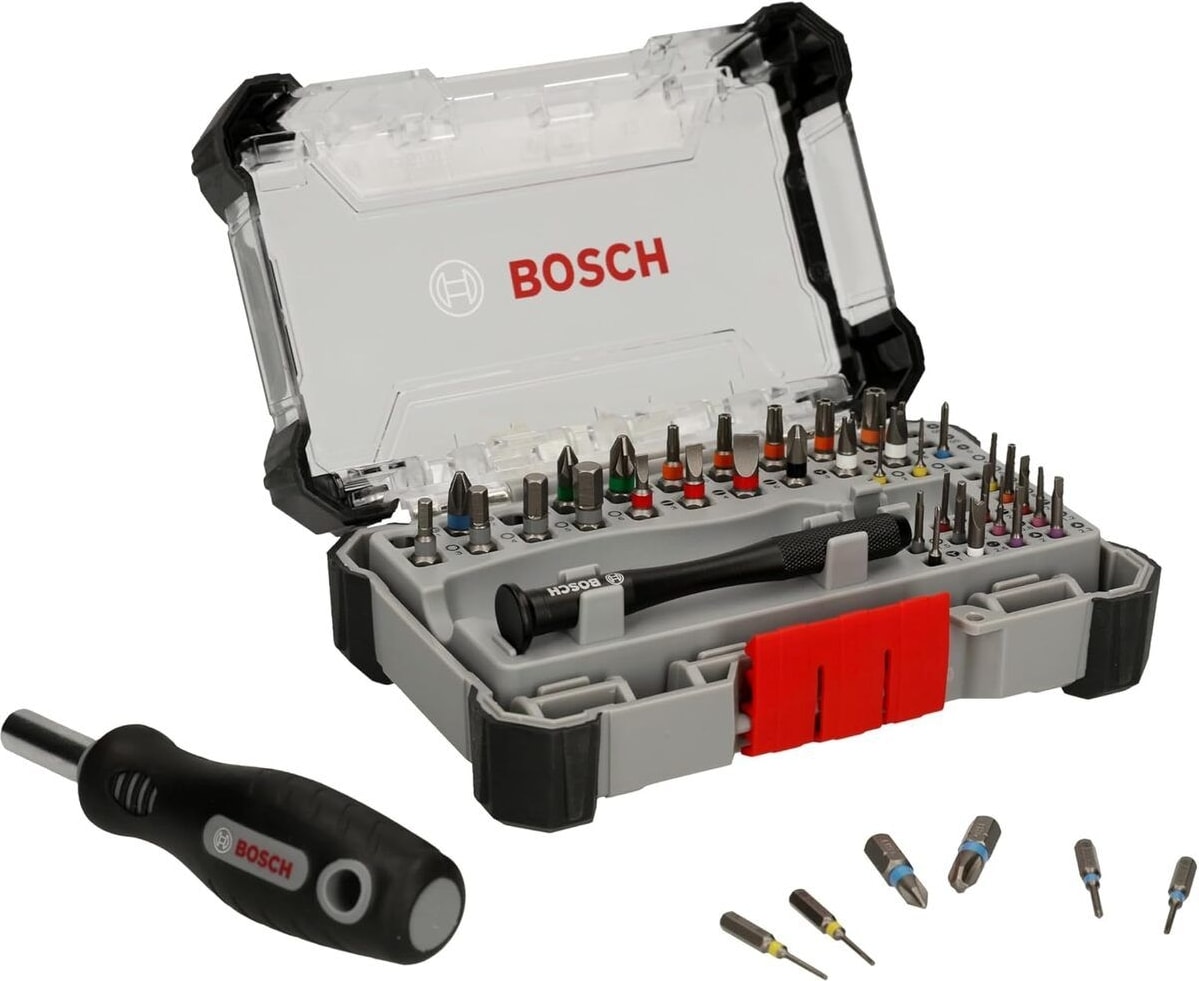 BOSCH Şarjlı Vidalama Seti 42 Parça Akülü Matkap ve Hassas Uçlar