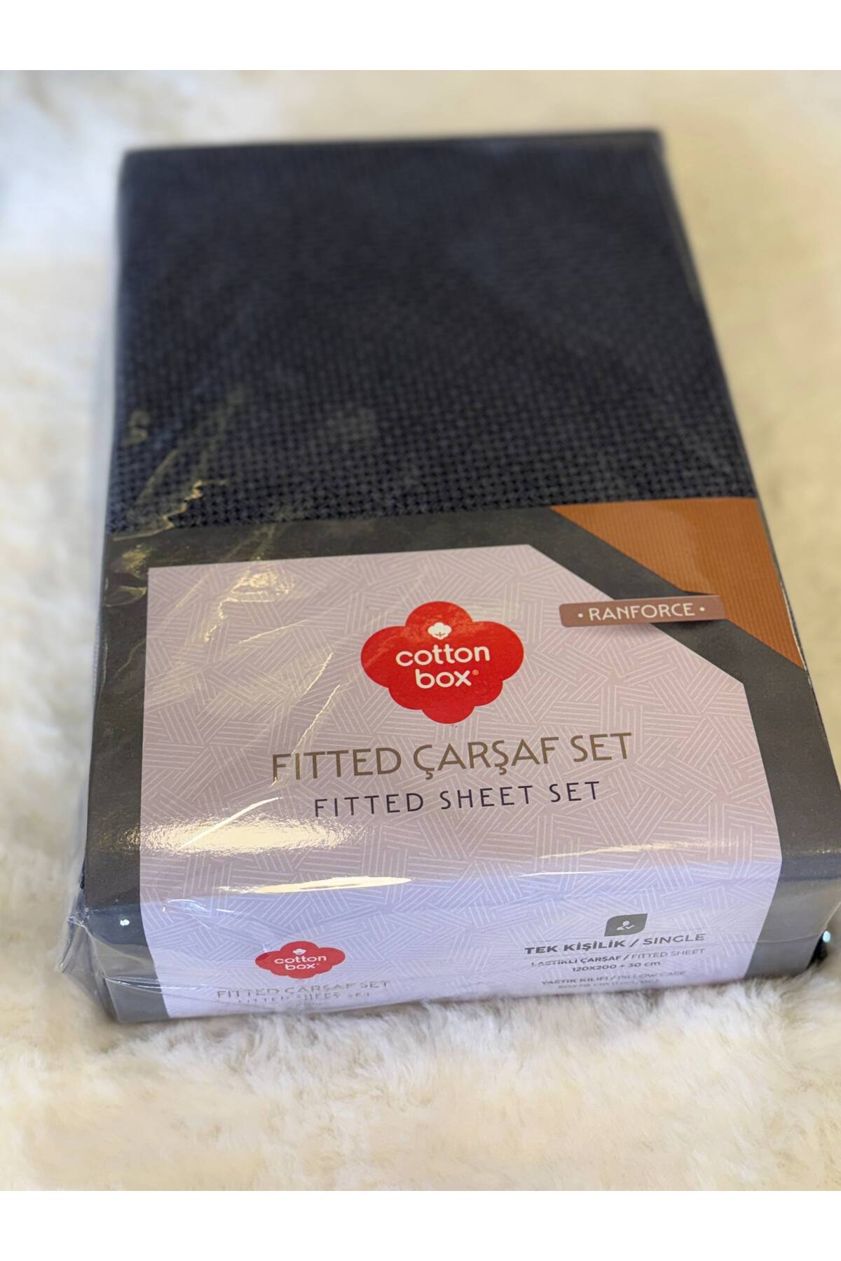 %100 Pamuklu Ranforce Tek Kişilik Fitted Lastikli Çarşaf Seti 120x200 Cm Siyah