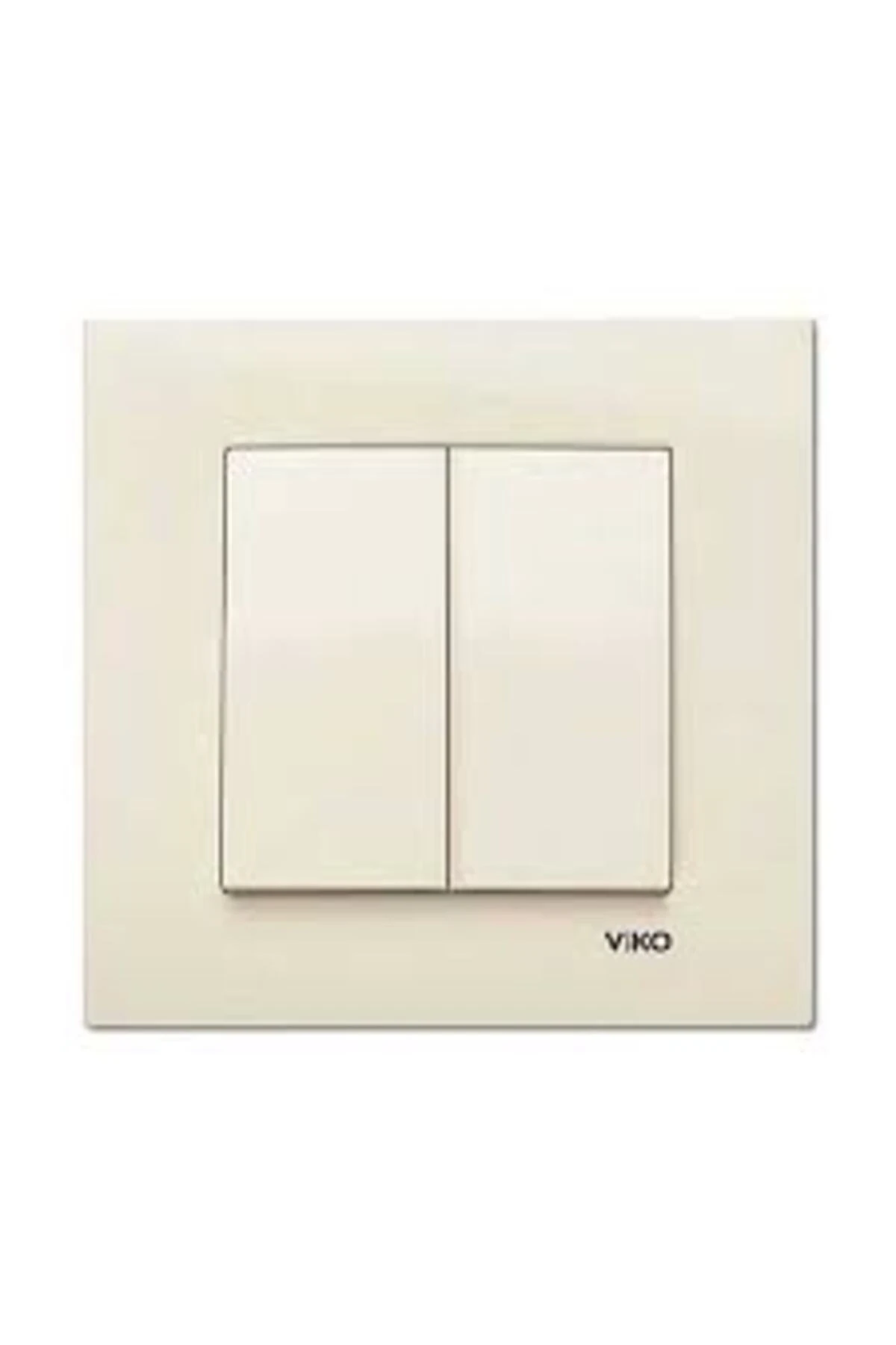 Viko 90960102 Karre Krem Komütatör Çerçeve Dahil