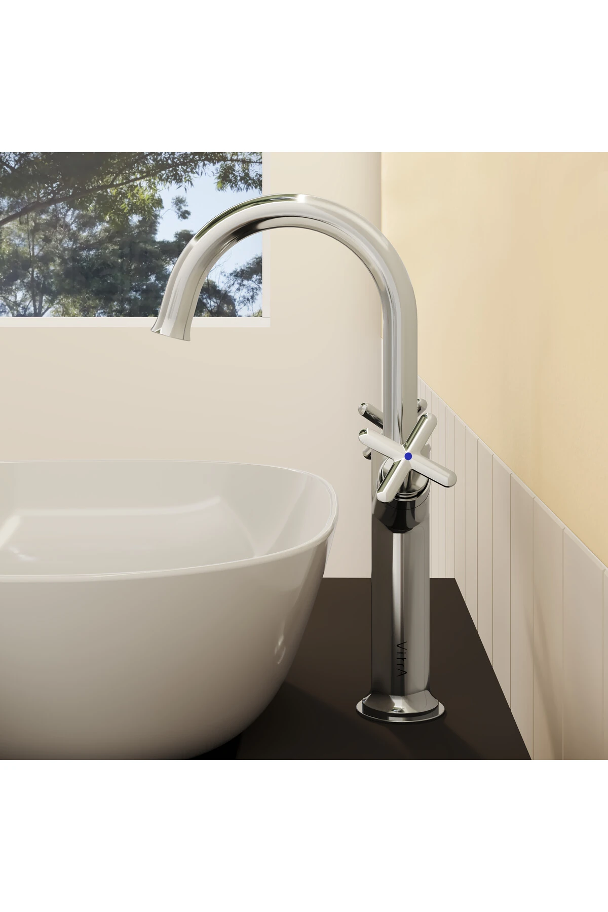 Origin Classic A42886 Çanak Lavabo Bataryası, Çift Kumandalı, Krom