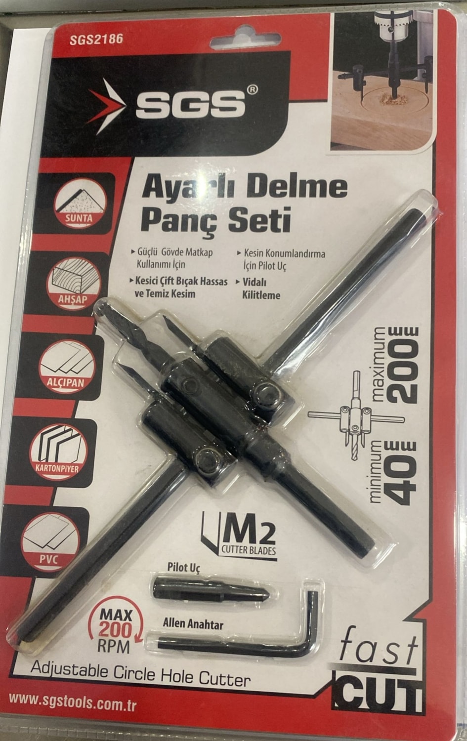 SGS Ayarlı Delme Panç Seti SGS2186