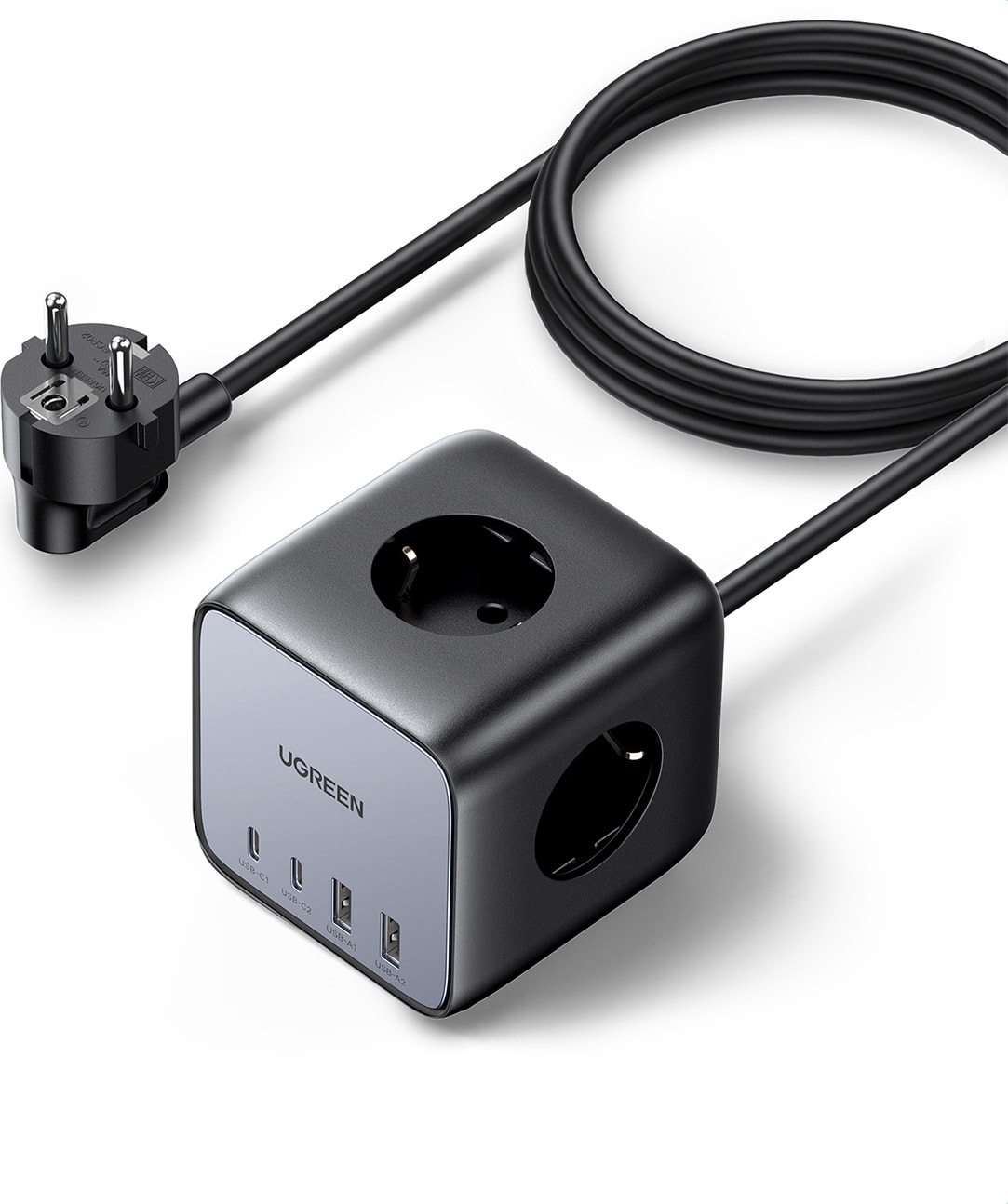 Diginest Cube 65W Gan 2 Hızlı Şarj Cihazı 2*usb / 2*type-C 3'lü Akım Korumalı Küp Grup Priz