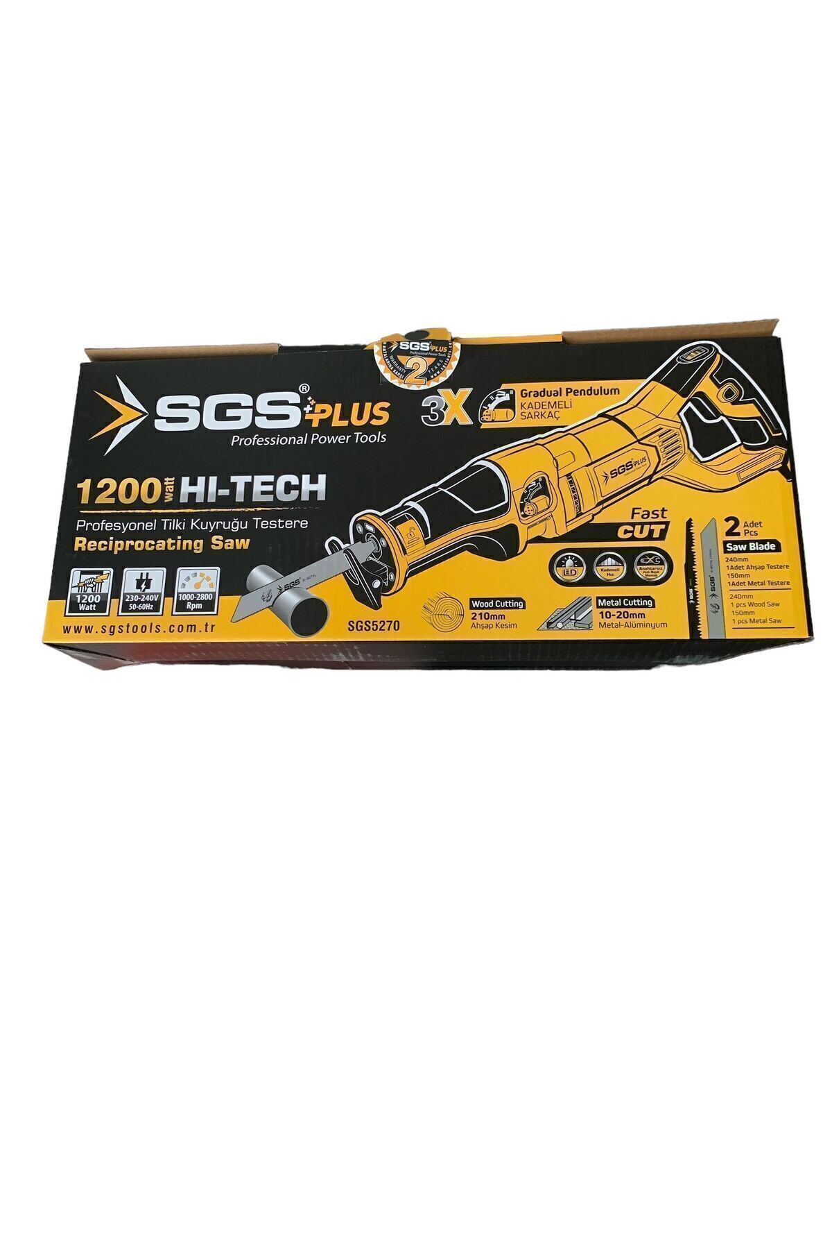 1200 Watt tilki kuyruğu testere makinası