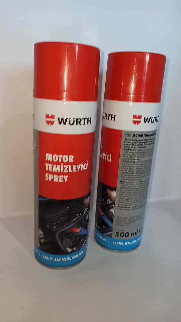 HIZLI MOTOR TEMİZLEME SPREYİ 500ML 2 Lİ SET 0890230500-WÜRTH