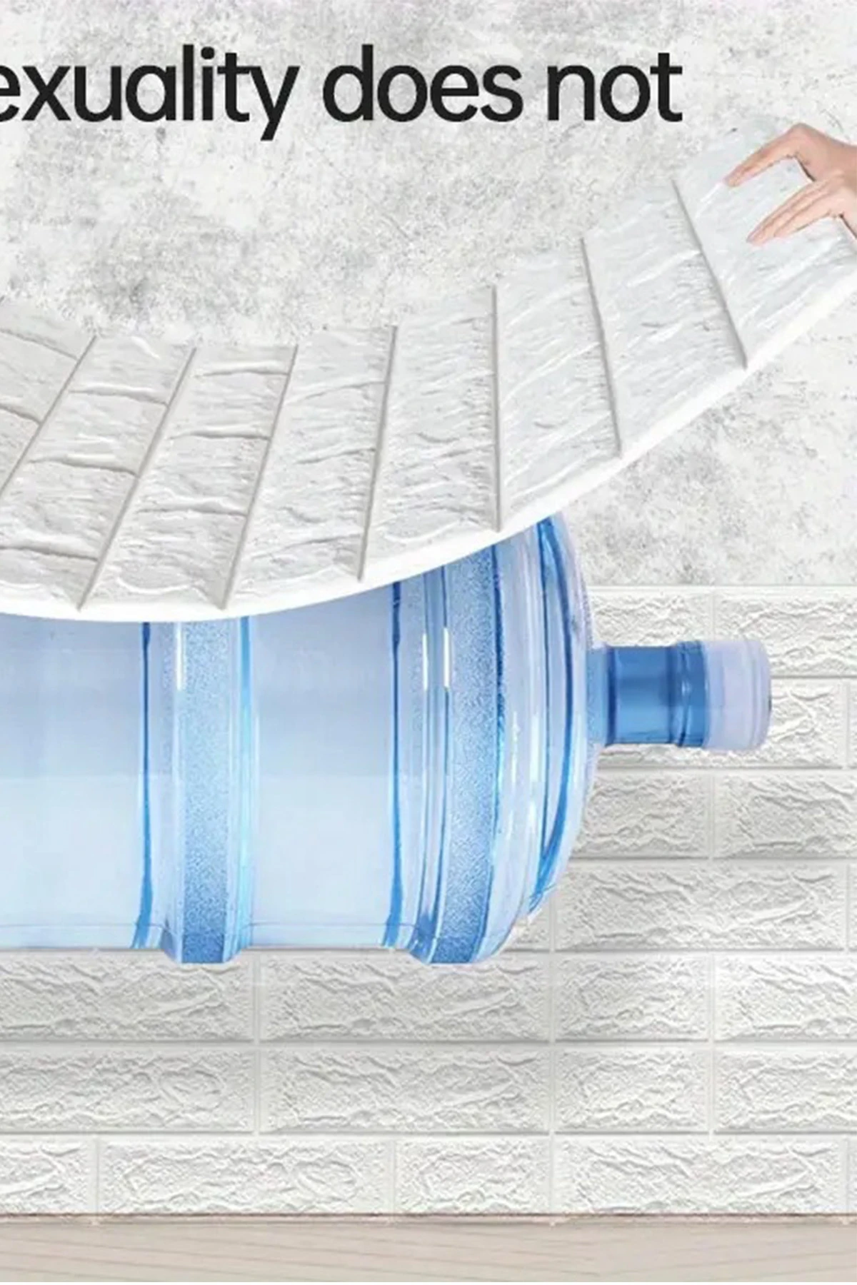 50x50Cm Kendinden Yapışkanlı Duvar Kağıdı Esnek Köpük Paneli 3d Boyutlu Tuğla Desen Beyaz 0,25 M²