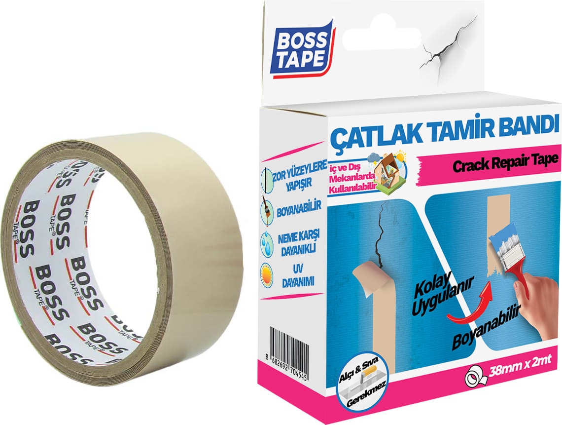 OZKUVVET Duvar Pencere Pervaz Su Sızıntısı Çatlak Kapama Bandı Boyanabilir En:38mm Boy:2mt